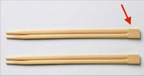 example of chopsticks_wooden