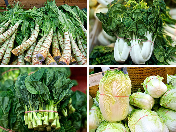 example of vegetables